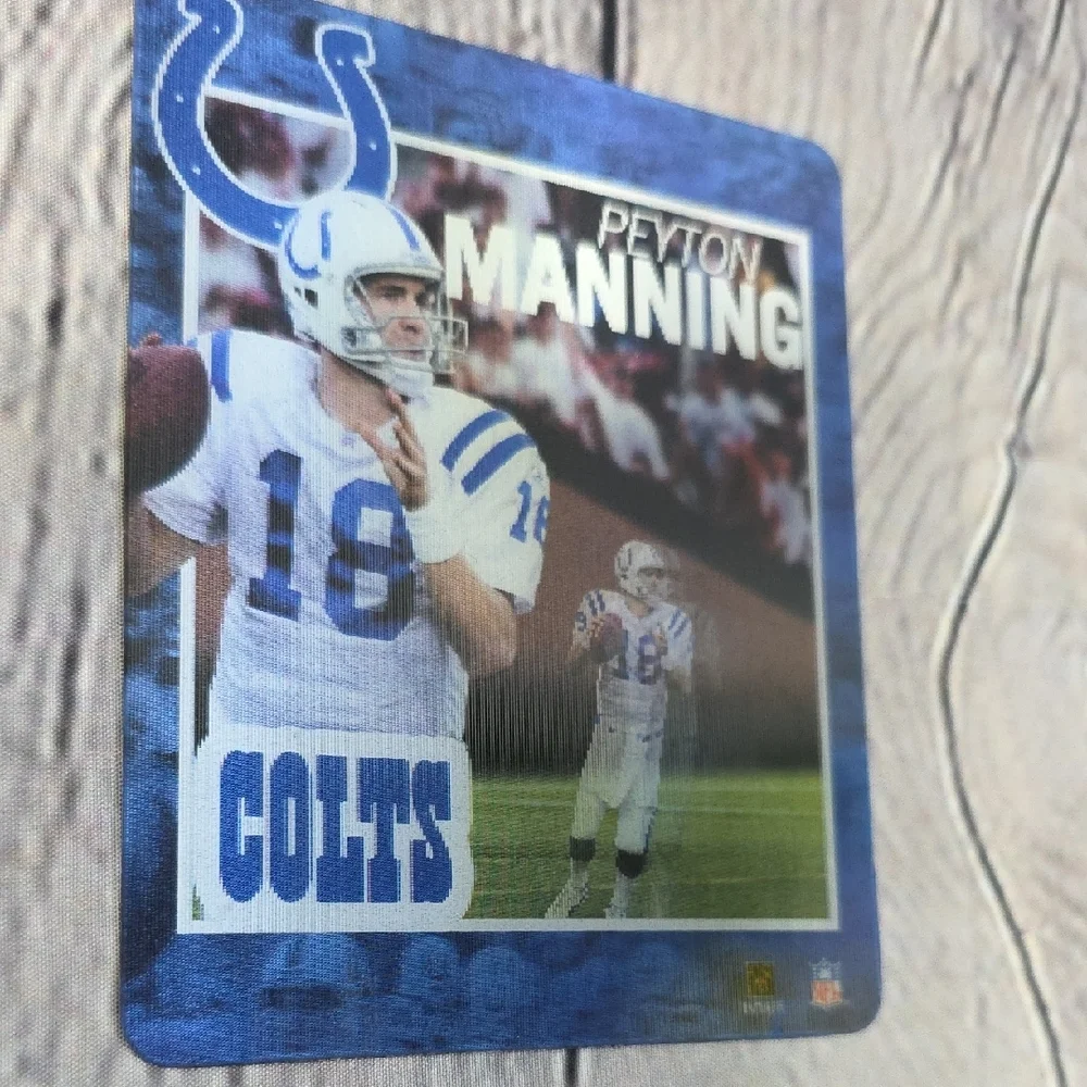 Peyton Manning Colts Halographic Magnetic Football Trading Card 4